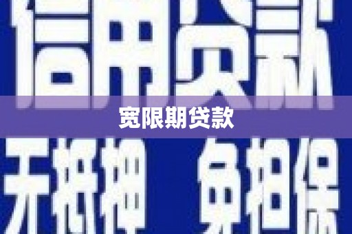 狮子山宽限期贷款