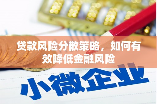 宁乡贷款风险分散策略，如何有效降低金融风险