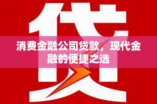 湖南消费金融公司贷款，现代金融的便捷之选
