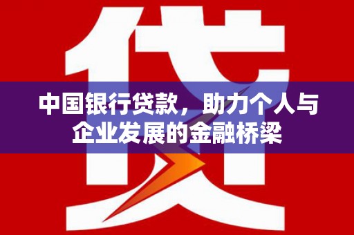 柳南中国银行贷款，助力个人与企业发展的金融桥梁