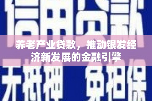 昆都仑养老产业贷款，推动银发经济新发展的金融引擎