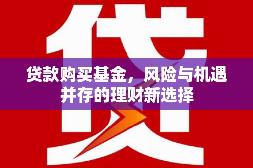 汤原贷款购买基金，风险与机遇并存的理财新选择
