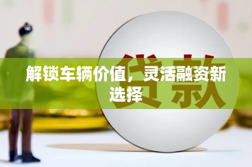 盘县解锁车辆价值，灵活融资新选择