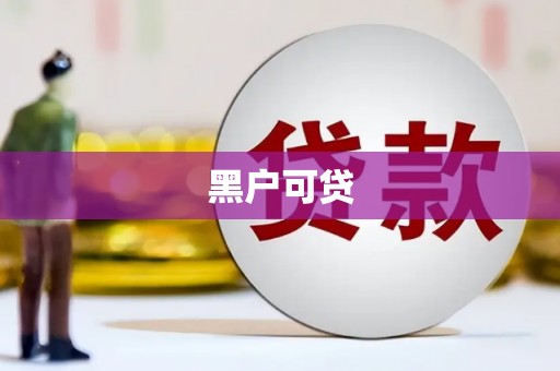 庄浪黑户可贷